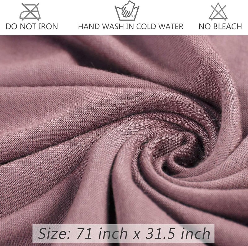 PWEOUKE Head Wraps for Black Women African Head Wrap Lightweight for Women Long Plain Turban Hair Scarf Scarves - Image 2